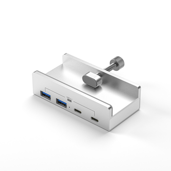 USB hub QX-049B, 4 porty (2x USB-A, 2x USB-C), 10 Gb/s, kábel 1,2 m, napájanie cez USB bez externého napájania