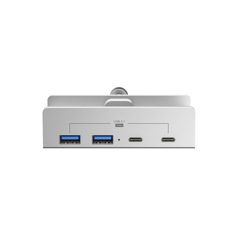 USB hub QX-049B, 4 porty (2x USB-A, 2x USB-C), 10 Gb/s, kábel 1,2 m, napájanie cez USB bez externého napájania