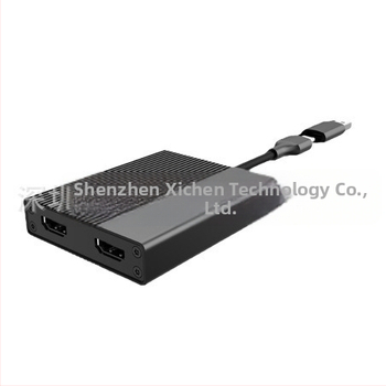 XONSEYE XC-L51 MST dokovacia stanica s USB-A/USB-C rozšírením, podporuje tri displeje cez DisplayLink, kompatibilná s M1 MacBook