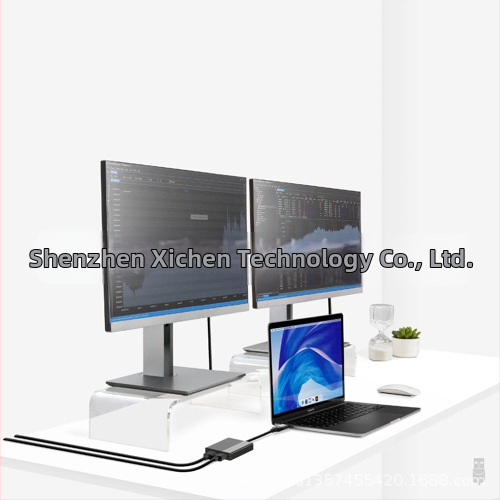 XONSEYE XC-L51 MST dokovacia stanica s USB-A/USB-C rozšírením, podporuje tri displeje cez DisplayLink, kompatibilná s M1 MacBook