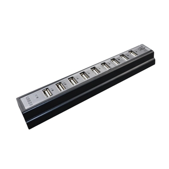 RB15 USB 2.0 hub s 10-portovým externým napájaním, 480 Mbps