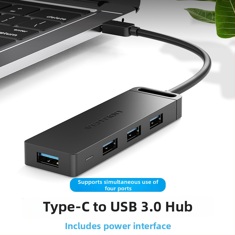Weixun USB-C 3.0 rozšírenie a 4-portový hub pre notebooky, Type-C adaptér