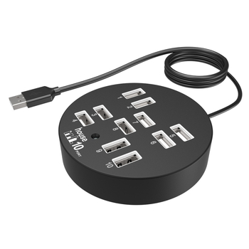 Cableway XYX-210 USB 2.0 10-portni HUB s vanjskim napajanjem, 480Mbps