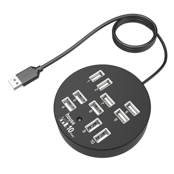 Cableway XYX-210 USB 2.0 10-portni HUB s vanjskim napajanjem, 480Mbps