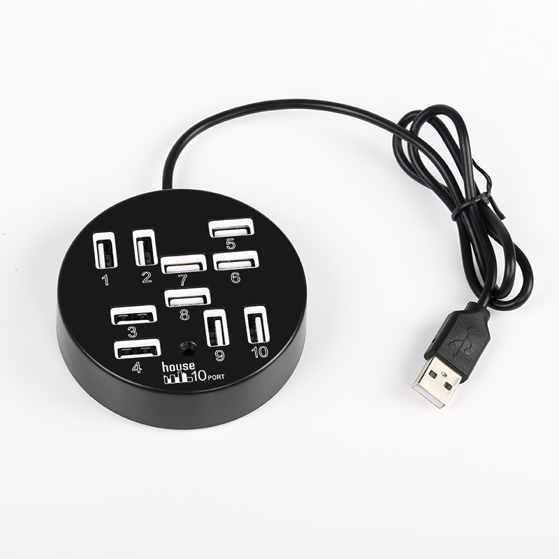 Cableway XYX-210 USB 2.0 10-portni HUB s vanjskim napajanjem, 480Mbps