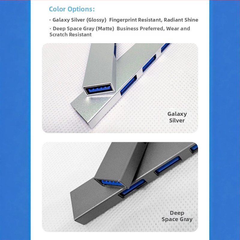 USB-C rozšírovací dok 3 v 1 s ohybnými USB 3.0 portami