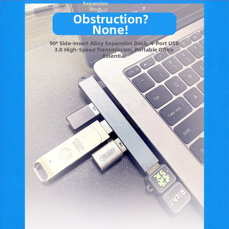 USB-C rozšírovací dok 3 v 1 s ohybnými USB 3.0 portami