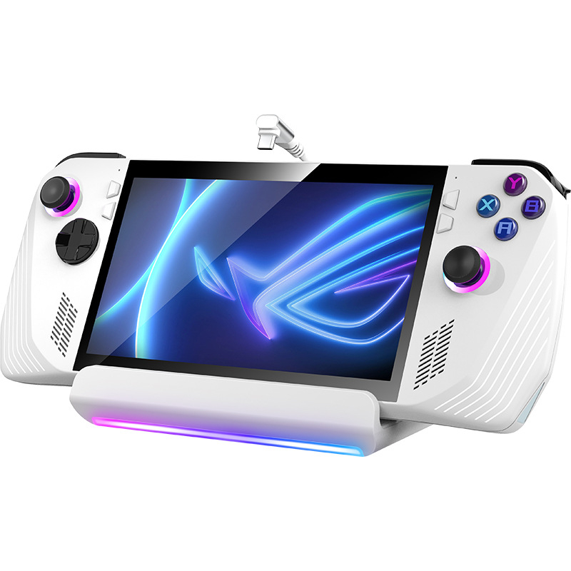 ROG dock portabil RGB USB-C hub multiport, transfer 10Gbps, cablu 26 cm, fără alimentare externă, suport 1–6 porturi