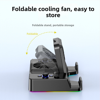 Dock Steam Deck s LED svetlom a ventilátorom, OTG USB hub s 4 portami, HDMI projekcia na TV, externé napájanie, 20 cm kábel