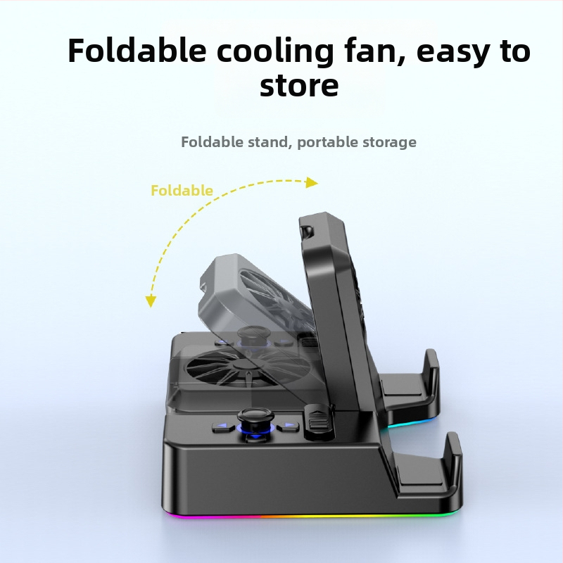 Dock Steam Deck s LED svetlom a ventilátorom, OTG USB hub s 4 portami, HDMI projekcia na TV, externé napájanie, 20 cm kábel