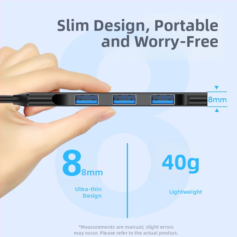 Kuxiang USB 3.0 4-portový hub – napájaný cez USB (bez externého napájania)