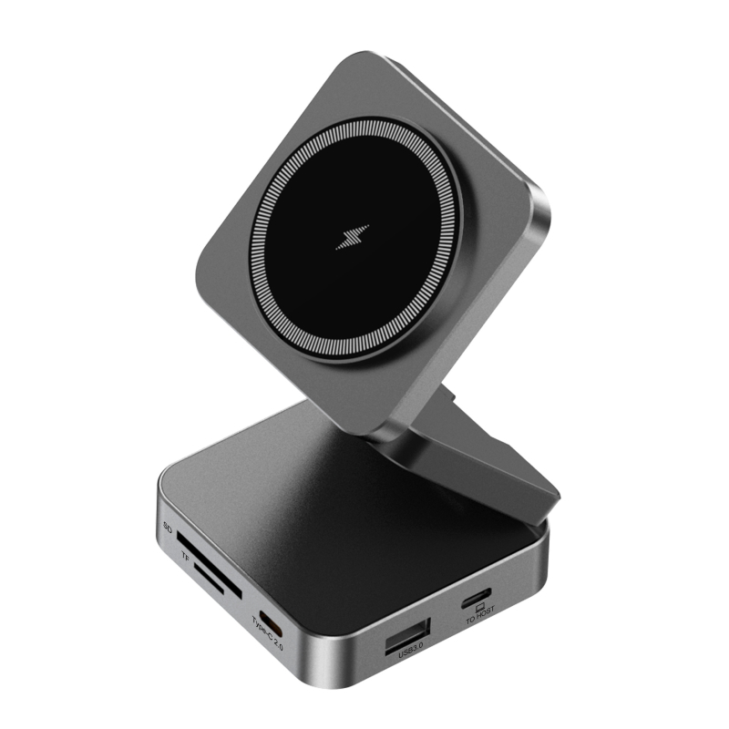 BTJ W18 USB-C 10-u-1 docking hub, 5 Gbps, vanjsko napajanje, kabel 50 cm, Type-C priključak