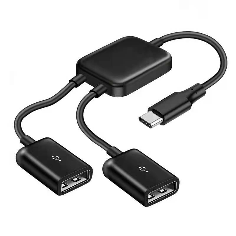 USB-C Hub GT-1019, OTG 3.1, splitter 1 na 2, USB proširenje, bez vanjskog napajanja, brzina prijenosa oko 60 Mb/s