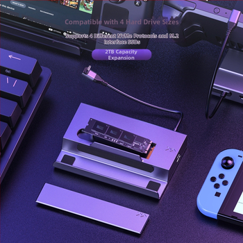 7-v-1 HDMI docking stanica pre ASUS ROG ALLY, USB 3.0, 5 Gbps, externé napájanie