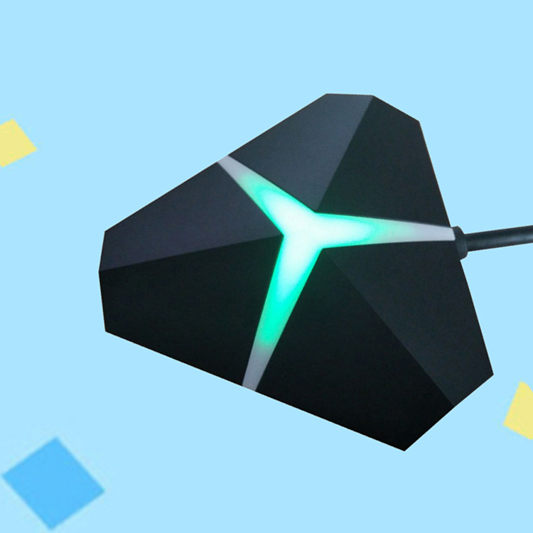 Trojuholníkový USB 3.0 4-portový hub s externým napájaním, 5 Gbps, 20 cm kábel
