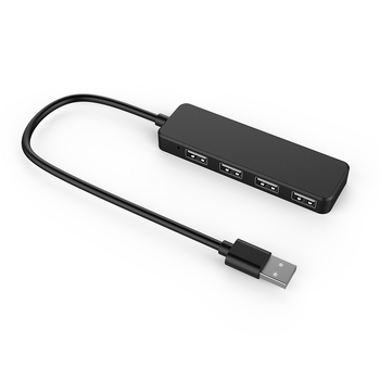 Sipeng USB 2.0 4-portos hub, ultra-vékony, Plug-and-Play, külső áramellátás nélkül
