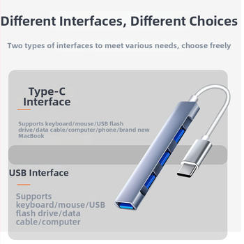 USB 3.0 hub s USB-C dokovacou stanicou pre desktop, notebook, telefón a tabletu – podpora klávesnice