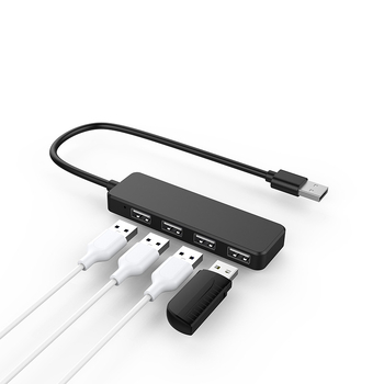 USB 2.0 hub s 4 porta, 480 Mbps, kabel 30 cm, napajanje preko USB (bez vanjskog napajanja), model ZT-U2401