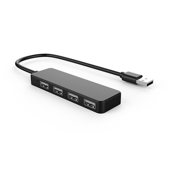 USB 2.0 hub s 4 porta, 480 Mbps, kabel 30 cm, napajanje preko USB (bez vanjskog napajanja), model ZT-U2401
