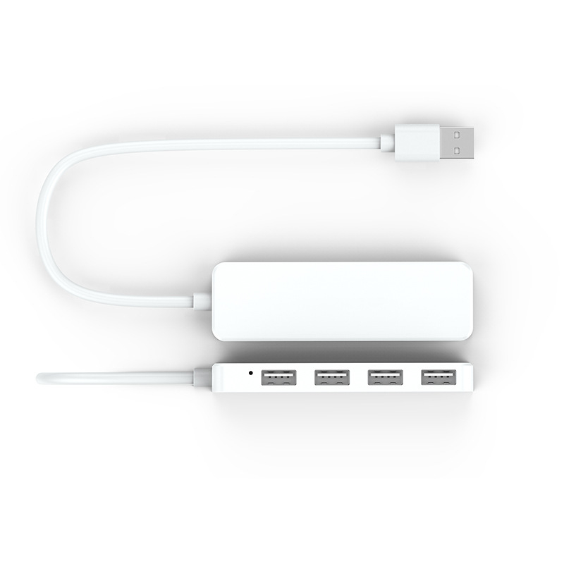 USB 2.0 hub s 4 porta, 480 Mbps, kabel 30 cm, napajanje preko USB (bez vanjskog napajanja), model ZT-U2401