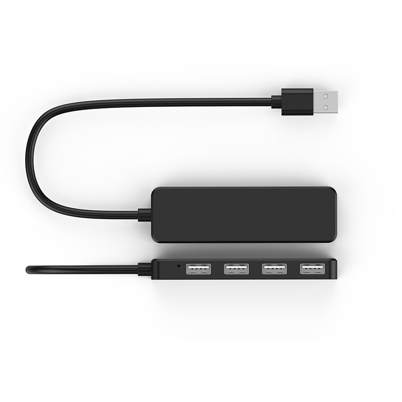 USB 2.0 hub s 4 porta, 480 Mbps, kabel 30 cm, napajanje preko USB (bez vanjskog napajanja), model ZT-U2401