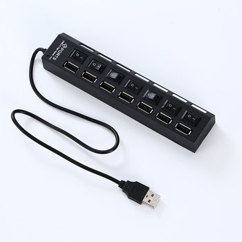 USB 2.0 hub s 7 priključcima, 480 Mbps, napajan putem USB-a