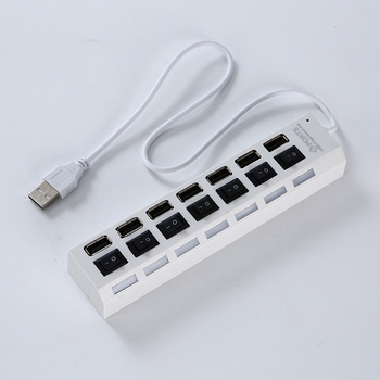 USB 2.0 hub s 7 priključcima, 480 Mbps, napajan putem USB-a