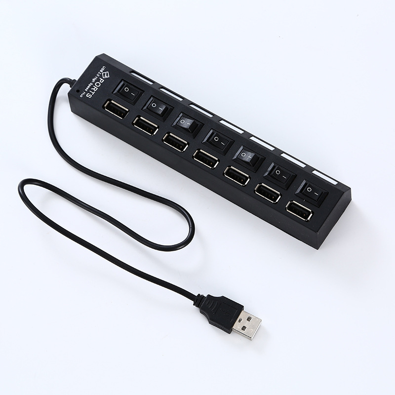 USB 2.0 hub s 7 priključcima, 480 Mbps, napajan putem USB-a