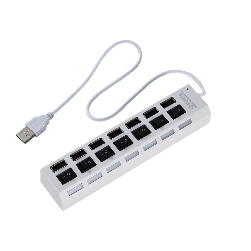 USB 2.0 hub s 7 priključcima, 480 Mbps, napajan putem USB-a
