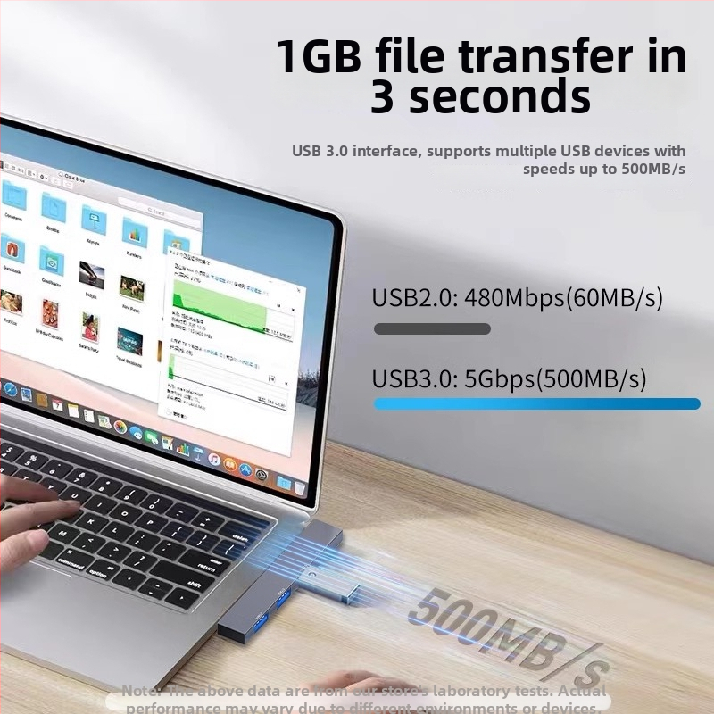 YMCHN ym006 USB 3.0 hub s pravým uhlom z hliníkovej zliatiny, 1–4 porty, Type-C dokovacia stanica