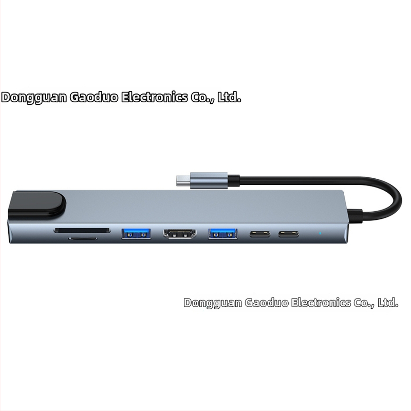Type-C 8-in-1 dockingová stanica USB hub pre Huawei MacBook; Rozhranie: Type-C; Prenos: 100 Mbps; Napájanie: Bez externého napájania; Model: AD-037/BYL-2017L