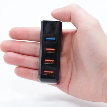 Hub USB 3.0 pentru Tesla Model 3/Y, extensor pentru compartimentul pentru mănuși, 4 porturi, model ST-01, fără alimentare externă, 100 Mbps