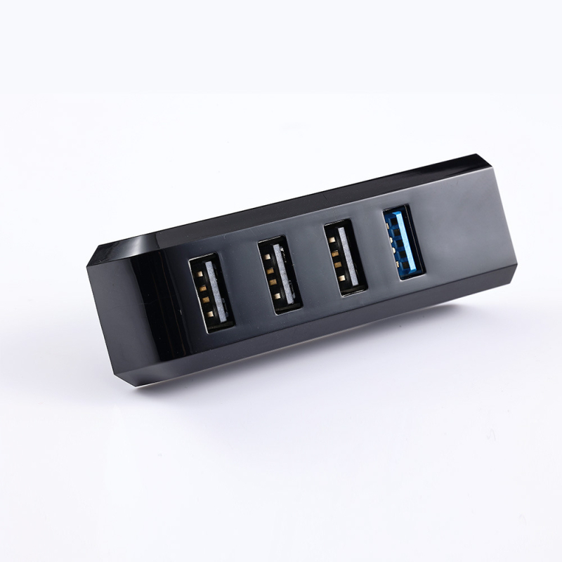 Hub USB 3.0 pentru Tesla Model 3/Y, extensor pentru compartimentul pentru mănuși, 4 porturi, model ST-01, fără alimentare externă, 100 Mbps