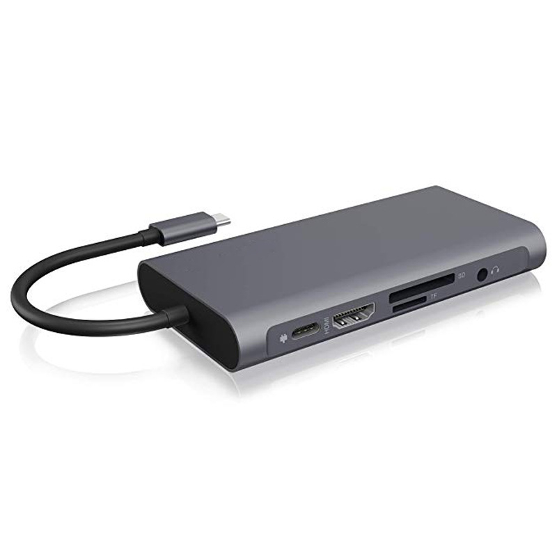 Type-C 10-u-1 hub docking stanica za MacBook, aluminijska legura