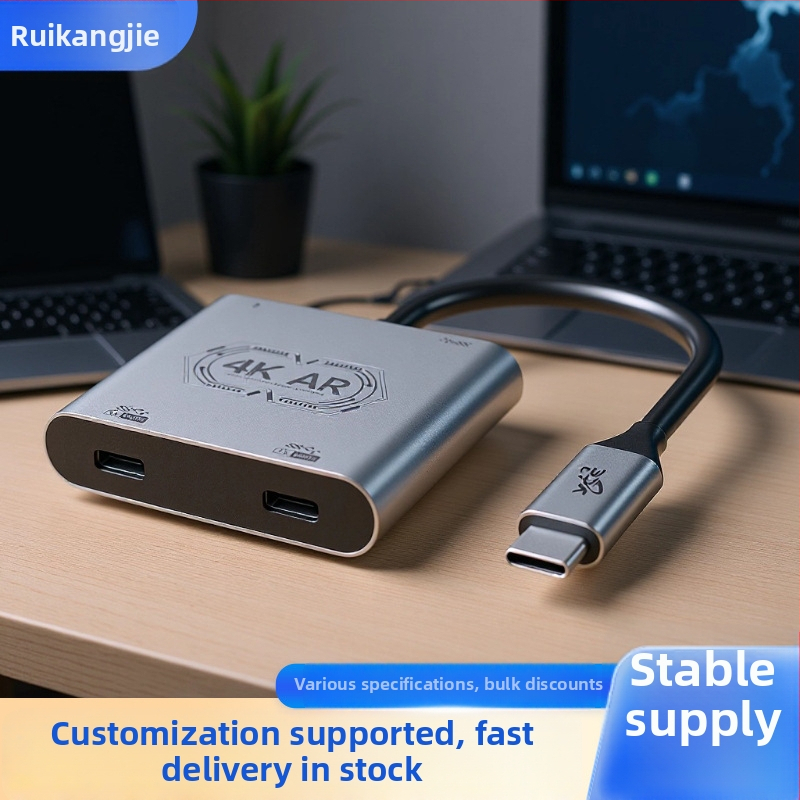 Type-C prošireni docking hub za VR naočale, model V77g, kabel 0.15 m, Type-C sučelje, prijenos 5 MB/s