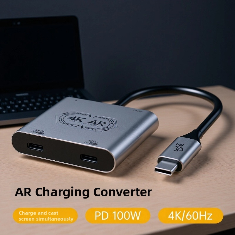 Type-C prošireni docking hub za VR naočale, model V77g, kabel 0.15 m, Type-C sučelje, prijenos 5 MB/s