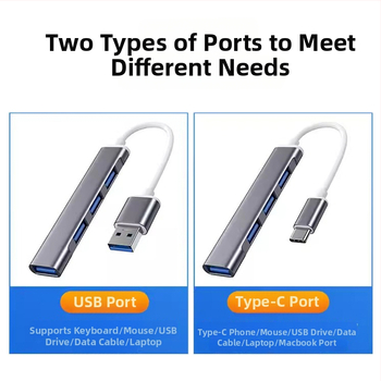 USB 3.0 4-portový hub, kábel 15 cm, hliníkové puzdro, 5 Gbps, 1x USB 3.0 + 3x USB 2.0, bez externého napájania
