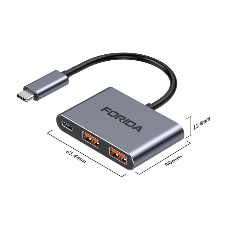 HYD-9993C Type-C docking stanica USB 3.2 10Gbps, 3-portni HUB