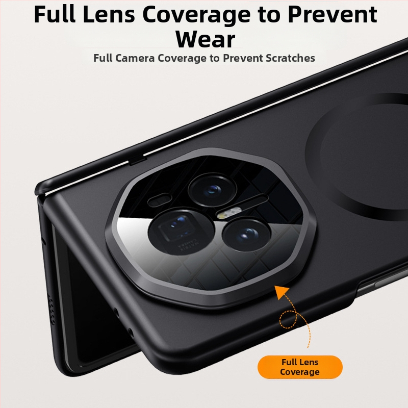 Aizsargtālruņa korpuss Honor MagicV3 ar magnētisku šarnīru statīvu, triecienizturīgs, dzesēšana, pret pirkstu nospiedumiem