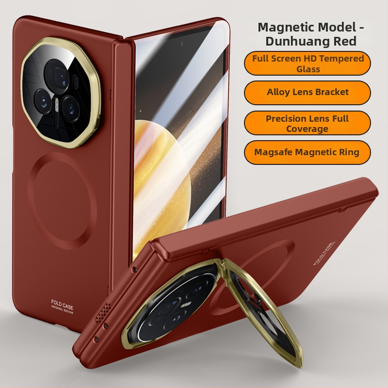 Aizsargtālruņa korpuss Honor MagicV3 ar magnētisku šarnīru statīvu, triecienizturīgs, dzesēšana, pret pirkstu nospiedumiem