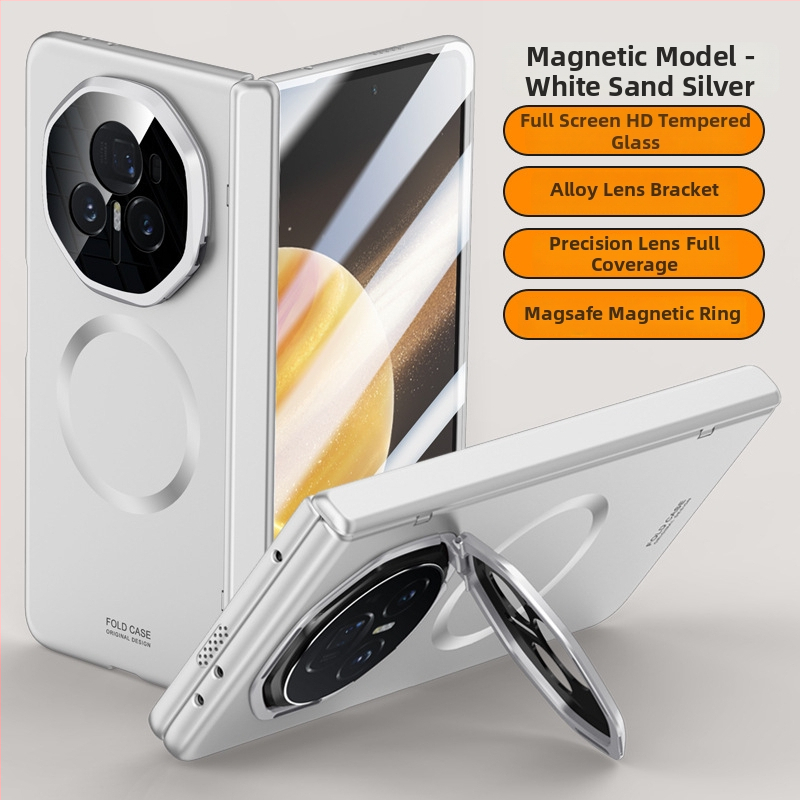 Aizsargtālruņa korpuss Honor MagicV3 ar magnētisku šarnīru statīvu, triecienizturīgs, dzesēšana, pret pirkstu nospiedumiem