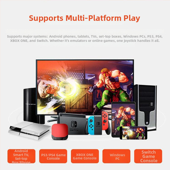 Arcade džojoters PXN-0082P PS4/PS3/XBOX/Switch, USB, divu spēlētāju, Windows/Android savietojams, nostaļģiskais stils