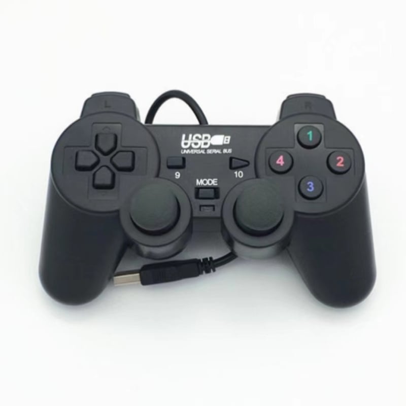 PC gamepad USB 208, ενσύρματο, συμβατό με PC, ABS περίβλημα, δόνηση