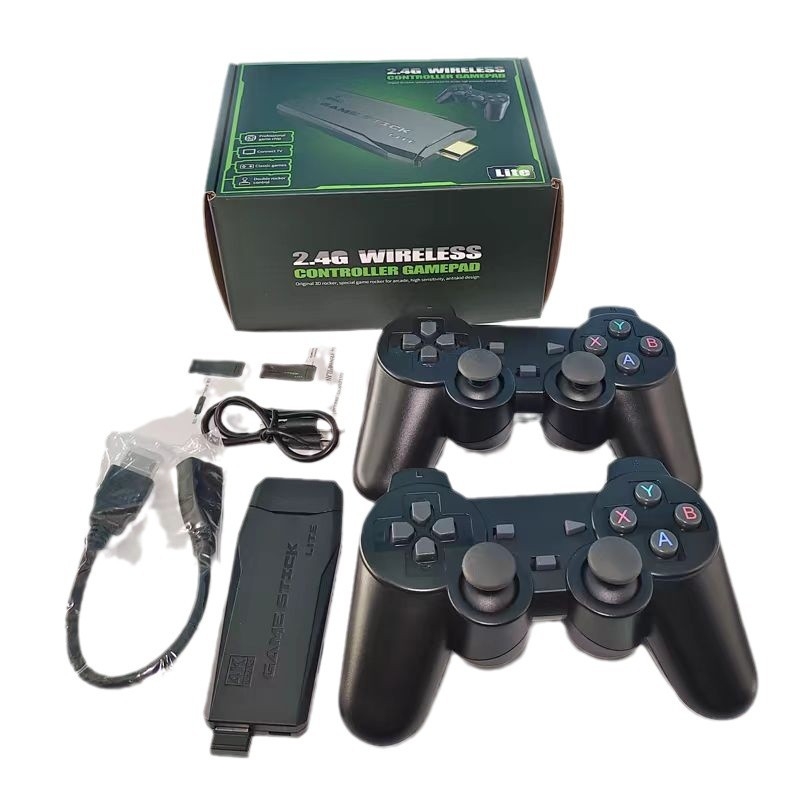 Nostalgiska arkādes spēļu konsole ar diviem bezvadu kontrolieriem, 64GB atmiņa, saderīga ar PC-USB