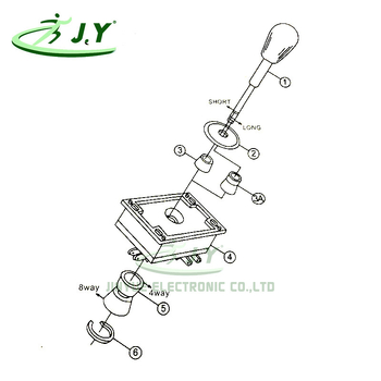 Arkádový joystick pre veľké herné kon子oly — USB rozhranie, oválny koniec, OEM prispôsobenie, hmotnosť 0,5 kg