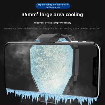 DL06 Hlađenje za mobitel s zamrzavanjem poluvodičkim hlađenjem, atmosfera lampica, PS/2 žično sučelje, ABS + metal