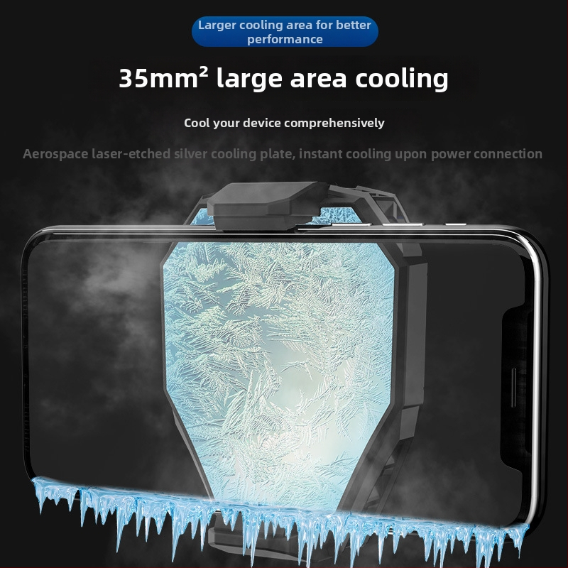 DL06 Hlađenje za mobitel s zamrzavanjem poluvodičkim hlađenjem, atmosfera lampica, PS/2 žično sučelje, ABS + metal