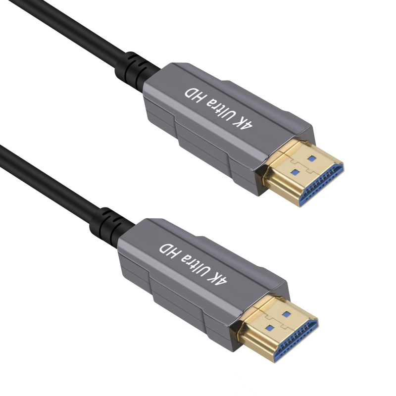 Cablu HDMI din fibră opticǎ, 2.04K60Hz, compatibil înapoi, 1-100 m, fibră opticǎ de înaltă viteza