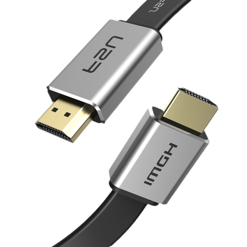 HDMI 2.0 plošni kabel, aluminijska legura, bakar bez kisika, pozlaćen, duljina 0,5–20 m