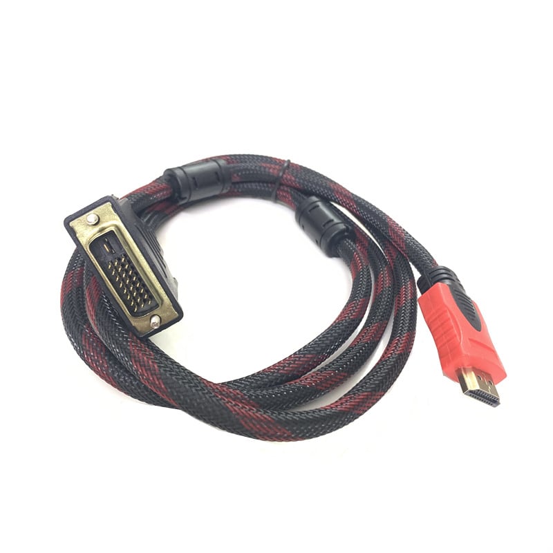 HDMI–DVI konverzný kábel – HDMI/DVI rozhranie, DVI na HDMI, zlaté povrchové úpravy, meď-ocelový kábel, pre osobný počítač